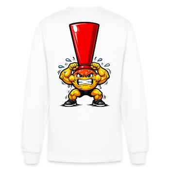 Crimson Cone Warrior - Men's Long Sleeve T-Shirt - white - Back