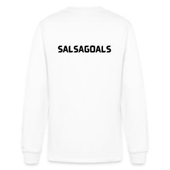 Stay Connected to the Music! - Black - Men's Long Sleeve T-Shirt - white - Back