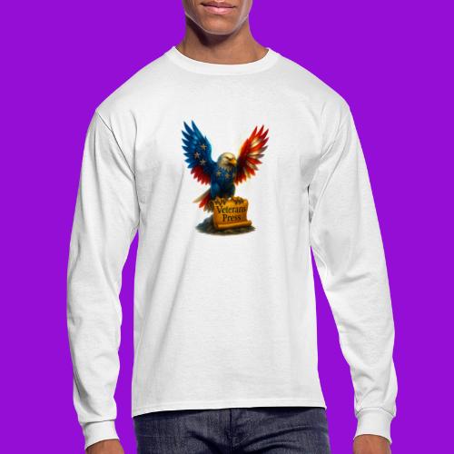 Veterans Press & Bald Eagle Flag 2 Print Set - Men's Long Sleeve T-Shirt