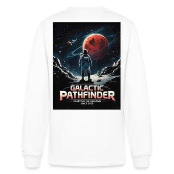 Galactic Pathfinder Space Exploration Design - Men's Long Sleeve T-Shirt - white - Back