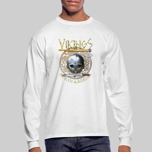 viking tshirt pocket art - Men's Long Sleeve T-Shirt