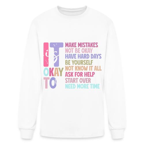Harmony Collection - It s Okay To Make Mistakes - Men's Long Sleeve T-Shirt