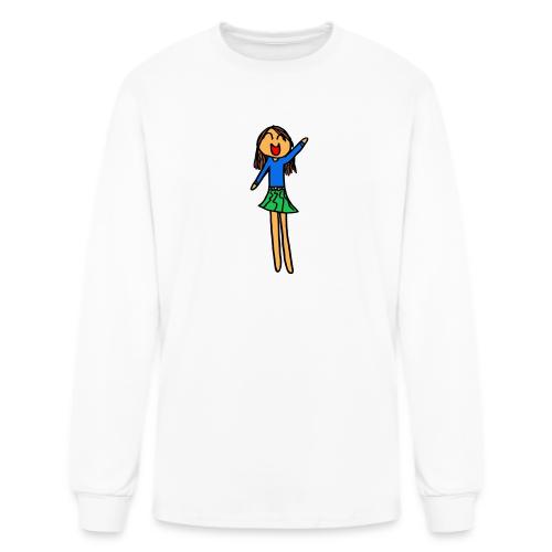 Sophia, Black Outline, Full Color (tshirts) - Men's Long Sleeve T-Shirt