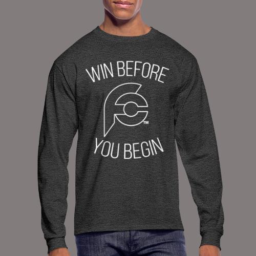 Minimalist Win Before You Begin - Men's Long Sleeve T-Shirt