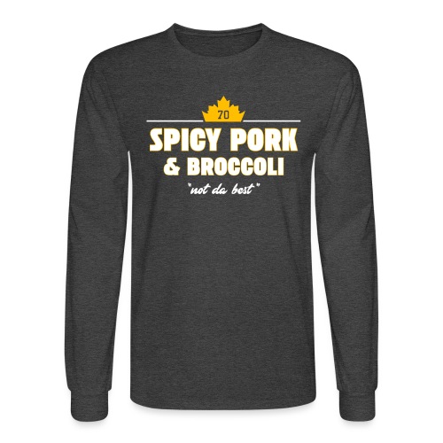 Spicy Pork & Broccoli - Men's Long Sleeve T-Shirt