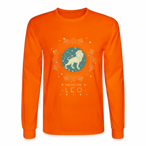 Zodiac sign Leo constellation birthday July August - Men's Long Sleeve T-Shirt