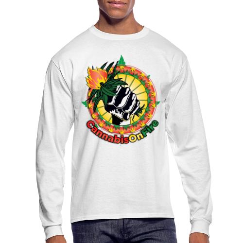 Wacky 420 Keep It Lit Time Weed Marijuana Design - Men's Long Sleeve T-Shirt