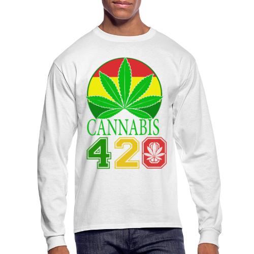 Teasing 420 Smokers Dream Weed Marijuana Design - Men's Long Sleeve T-Shirt