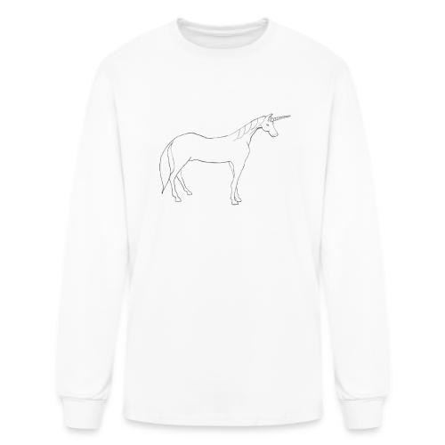 unicorn outline - Men's Long Sleeve T-Shirt
