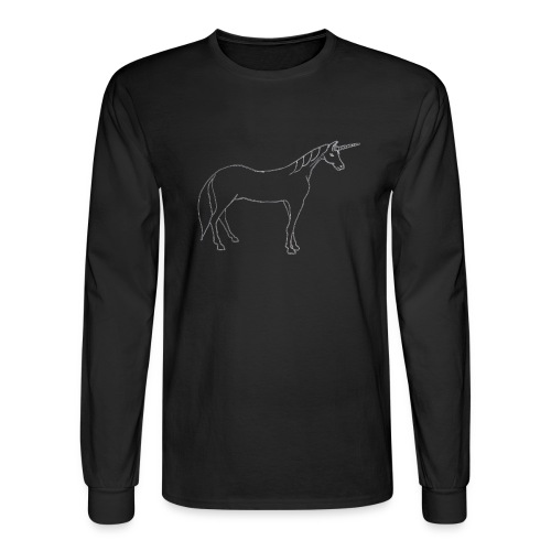 unicorn outline - Men's Long Sleeve T-Shirt
