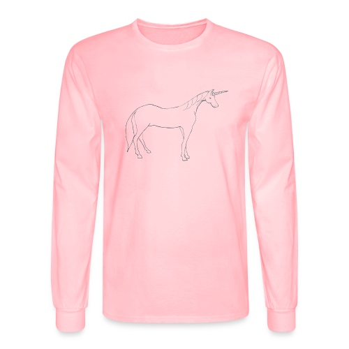unicorn outline - Men's Long Sleeve T-Shirt