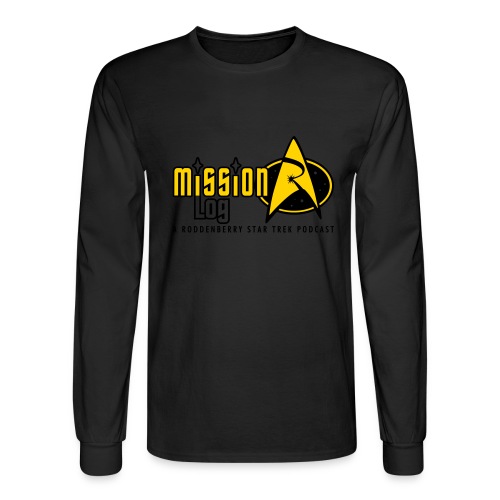 Logo Wide 2 Color Black Text - Men's Long Sleeve T-Shirt