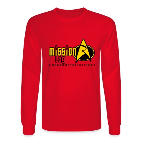 Logo Wide 2 Color Black Text - Men's Long Sleeve T-Shirt