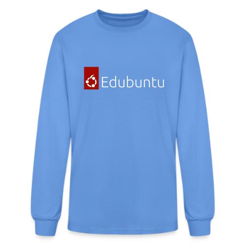 Edubuntu Logo 2023 - White - Men's Long Sleeve T-Shirt