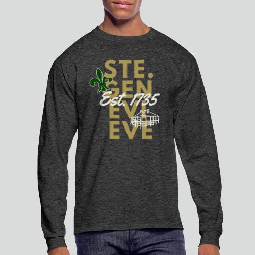 Ste. Genevieve Gold/Green - Men's Long Sleeve T-Shirt