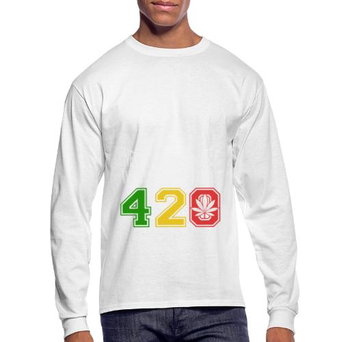 Chuckling 420 Future of Herb Weed Marijuana Design - Men's Long Sleeve T-Shirt