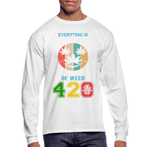Comic 420 Better Herb Weed Marijuana Design - Men's Long Sleeve T-Shirt