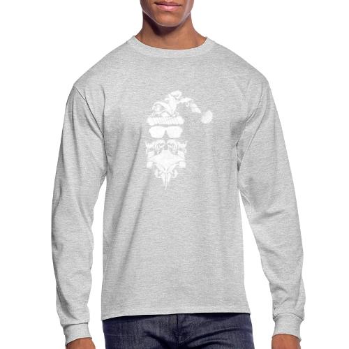 Coastal Christmas Santa White - Men's Long Sleeve T-Shirt