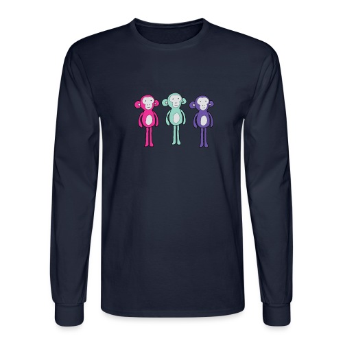 Three chill monkeys - Men's Long Sleeve T-Shirt