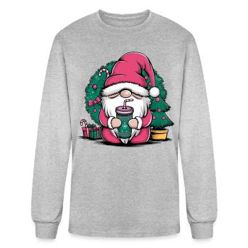 santa claus - Men's Long Sleeve T-Shirt - heather gray - Front