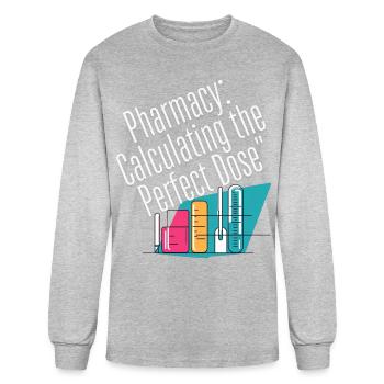 Pharmacy Calculating the Perfect Dose - Men's Long Sleeve T-Shirt - heather gray - Front