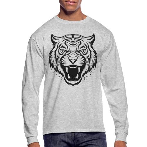 Wild Tiger Fashion, the fury of the feline tiger. - Men's Long Sleeve T-Shirt
