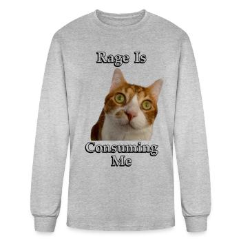 Rage Is Consuming Me - Men's Long Sleeve T-Shirt - heather gray - Front