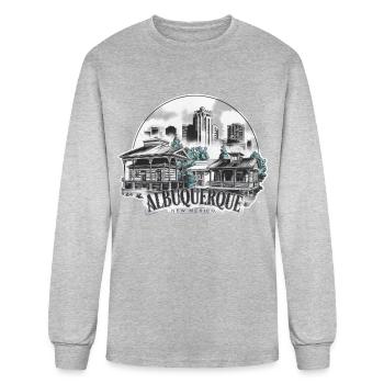 Albuquerque City New Mexico USA - Men's Long Sleeve T-Shirt - heather gray - Front