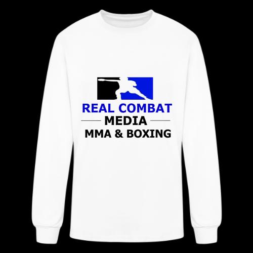 RCM MMA & BOXING Blue Logo - Men's Long Sleeve T-Shirt