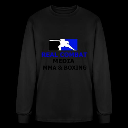 RCM MMA & BOXING Blue Logo - Men's Long Sleeve T-Shirt