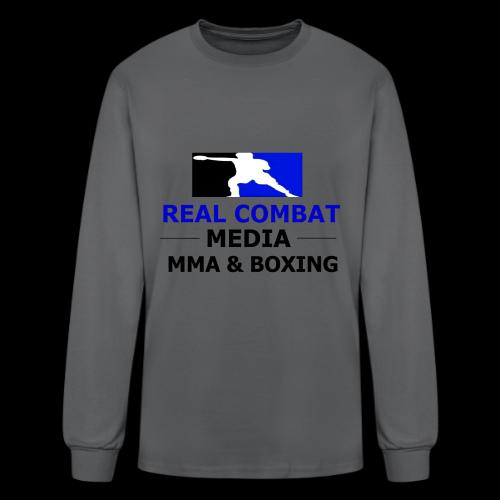 RCM MMA & BOXING Blue Logo - Men's Long Sleeve T-Shirt
