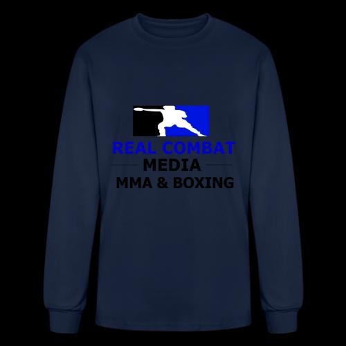 RCM MMA & BOXING Blue Logo - Men's Long Sleeve T-Shirt