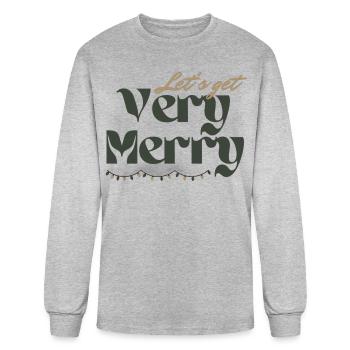Produits dérivés de Noël - T-shirt à manches longues Homme - gris chiné - Devant