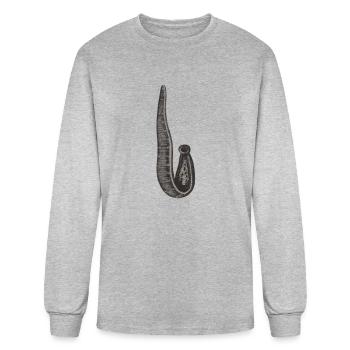Medical leech - Men's Long Sleeve T-Shirt - heather gray - Front