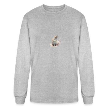Easter Bunny - Men's Long Sleeve T-Shirt - heather gray - Front