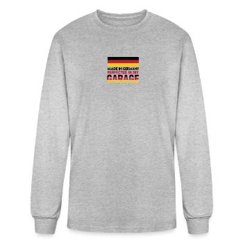 Made in Germany Perfected in My Garage - Men's Long Sleeve T-Shirt - heather gray - Front