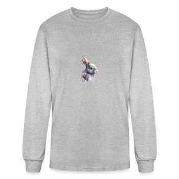 Easter Bunny - Men's Long Sleeve T-Shirt - heather gray - Front