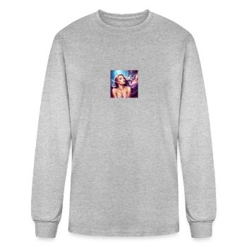Confident - Men's Long Sleeve T-Shirt - heather gray - Front