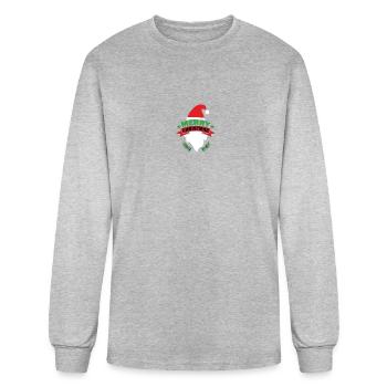 Merey merey Noël natal - T-shirt à manches longues Homme - gris chiné - Devant
