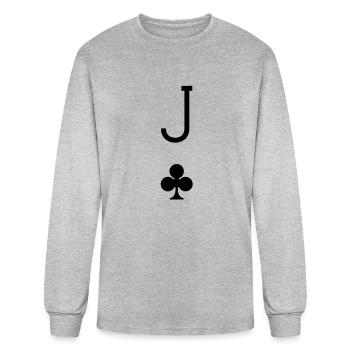 Jack of Clubs - Men's Long Sleeve T-Shirt - heather gray - Front