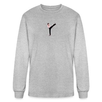 CHUCK NORRIS - Men's Long Sleeve T-Shirt - heather gray - Front