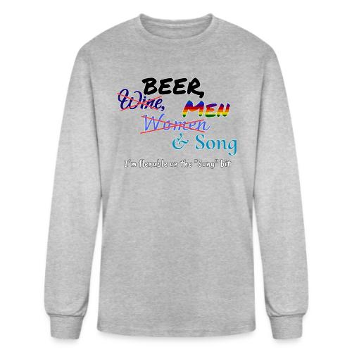 Beer, Men & Song - Men's Long Sleeve T-Shirt