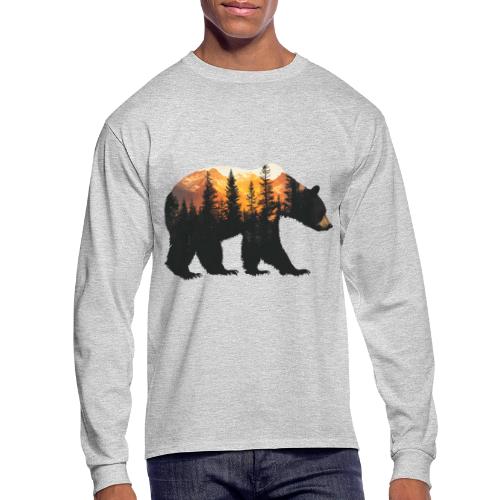 Bear: Sunset Guardian - Men's Long Sleeve T-Shirt