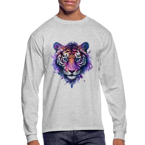 Mystic Violet Tiger - Men's Long Sleeve T-Shirt
