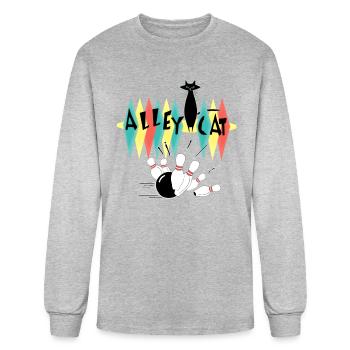 Retro Bowling Vintage Bowler Gifts - Men's Long Sleeve T-Shirt - heather gray - Front
