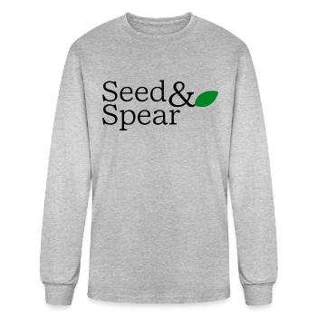 Seed Spear - Men's Long Sleeve T-Shirt - heather gray - Front