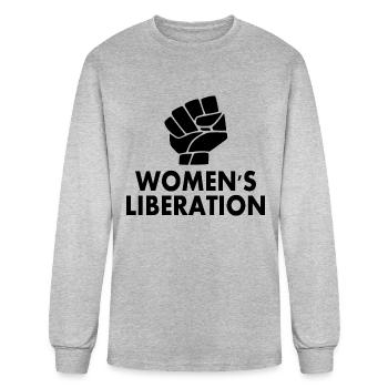 Womens liberation - Men's Long Sleeve T-Shirt - heather gray - Front