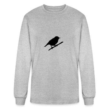 Bird - Men's Long Sleeve T-Shirt - heather gray - Front