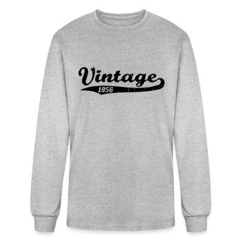 Vintage 1956 - Men's Long Sleeve T-Shirt - heather gray - Front