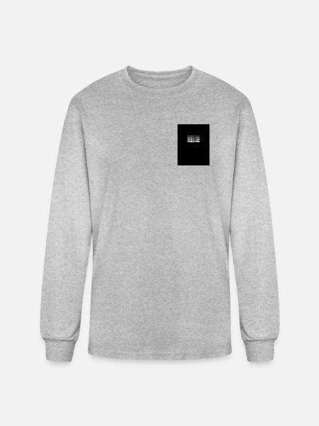 Freedom Stack Typography - Men's Long Sleeve T-Shirt - heather gray